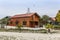 Rural cottage house on the beach sand in Armona island, Portugal.