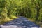 Rural Country Road on the Cherokee Nation in Stilwell, Oklahoma