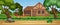 Rural countryside home landscape