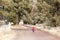 Rural Dirt Road with Child In Distance