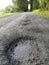 Rural Dirt Road Potholes