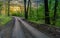 Rural Dirt Road at Sunset