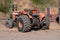 Rural farm tractor fork lift and bins