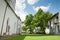 Rural fortified church courtyard