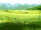 Rural hills. Scenery. Vector. Pasture grass for cows and a place for a vegetable garden and farm. Meadows and trees. Horizon.