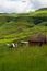 Rural homestead in drakensberg mountains