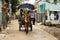 Rural Horse cart with tourist in Vietnam village