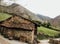 Rural house next to a mountain in Asturias, spain