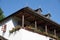 Rural house upper floor porch- detailed view