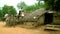 Rural Indian village thatched house