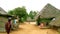 Rural Indian village thatched house