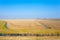 Rural Italian landscape from Po river lagoon.