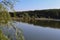 Rural lake outside the city for fishing and irrigation