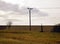 Rural Landscape with Cross and Electricity Column