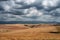 Rural landscape on the hills of Orciano Pisano, Tuscany