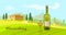 Rural landscape Italian winemaking