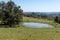 Rural landscape, a lake and a small subsistence crop 01