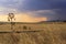 RURAL LANDSCAPE SUMMER.Harvested field with bales of hay.- (Apulia) ITALY-