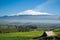 Rural landscape and volcano etna