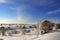 RURAL LANDSCAPE WINTER. Alta Murgia National Park: snowy hills.-(Apulia) ITALY-