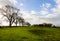 Rural landscape in winter in England