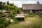 Rural landscape with a wooden hut - Spreewald, Germany.