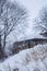 rural lodges in Zaraysk in snowfall