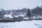 rural lodges in Zaraysk in snowfall