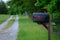 Rural Mailbox along a gravel road