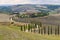 Rural modern manor on a sunny September day. Italy