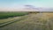 Rural Nebraska landscape in aerial view