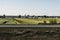 Rural Ontario Farm with Barn Silo storage agriculture animals Canada farming