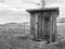 Rural Outhouse in black and white