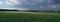 Rural panoramic landscape with before a storm condition of nature