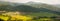 Rural panoramic view in Spanish Pyrenees