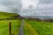 Rural path from Doolin to the Cliffs of Moher along the spectacular coastal route walk