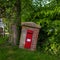 Rural postbox being moved over by a growing tree