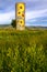 Rural Ranch Sunflower Farm Silo