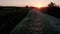 Rural road on a beautiful countryside landscape.