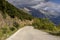 Rural road in the mountains region Tzoumerka, Greece, mountains Pindos