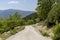 Rural road in the mountains Tzoumerka, Epirus, Greece