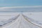 Rural road in winter. Alberta.
