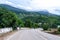 Rural roads, mountain views in Thailand