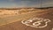 Rural Route 66 Two Lane Historic Highway Cracked Asphalt