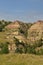 Rural Rugged Badlands Landscape in North Dakota