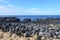 Rural and Rugged Black Lava Rock Along Iceland`s Coast