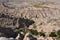 Rural Rugged Mounds Valleys and Buttes in Badlands