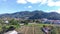 Rural Scene Farmland at foot of Mountain