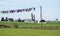 Rural scene of Laundry on clothesline
