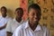 A rural school in the suburb of Arusha, African students in chemistry classes